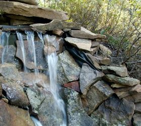 s 15 inexpensive tricks to help you landscape without stressing out, Build A Waterfall Up A Slope
