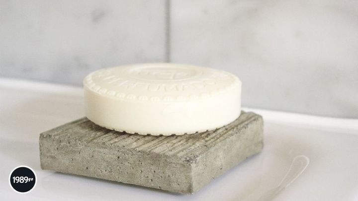 modern concrete soap dish diy