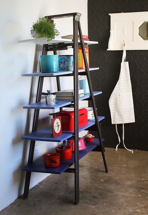 31 brilliant ways to repurpose everyday items into perfect organizers, Repurpose An Old Ladder
