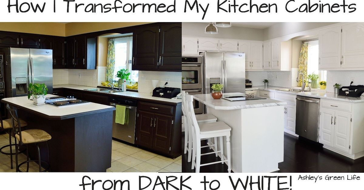 How-to-Paint-Your-Kitchen-Cabinets-From-Dark-to-White-...