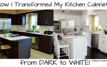 Como pintar seus armários de cozinha de escuro para branco