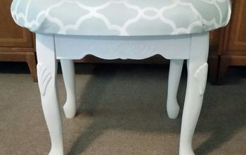 Upholstered Stool From a Road Side Find