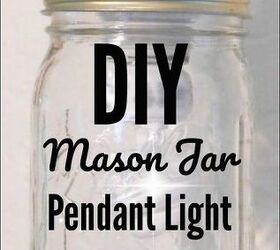 10 minutes mason jar pendant light