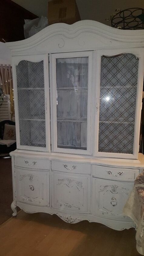 this beautiful armoire chalk painted restored to its beauty