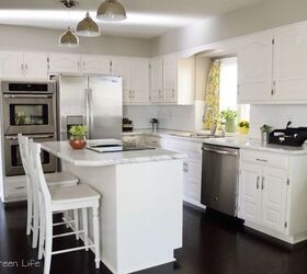 how to paint your kitchen cabinets from dark to white