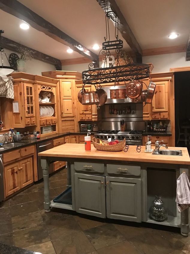 My DIY Kitchen: Cabinet Crown Molding, How to Fake the ... Any ideas on how to update my knotty pine cabinets or pot ...