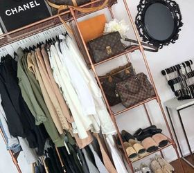 rose gold marble clothing rack on a budget