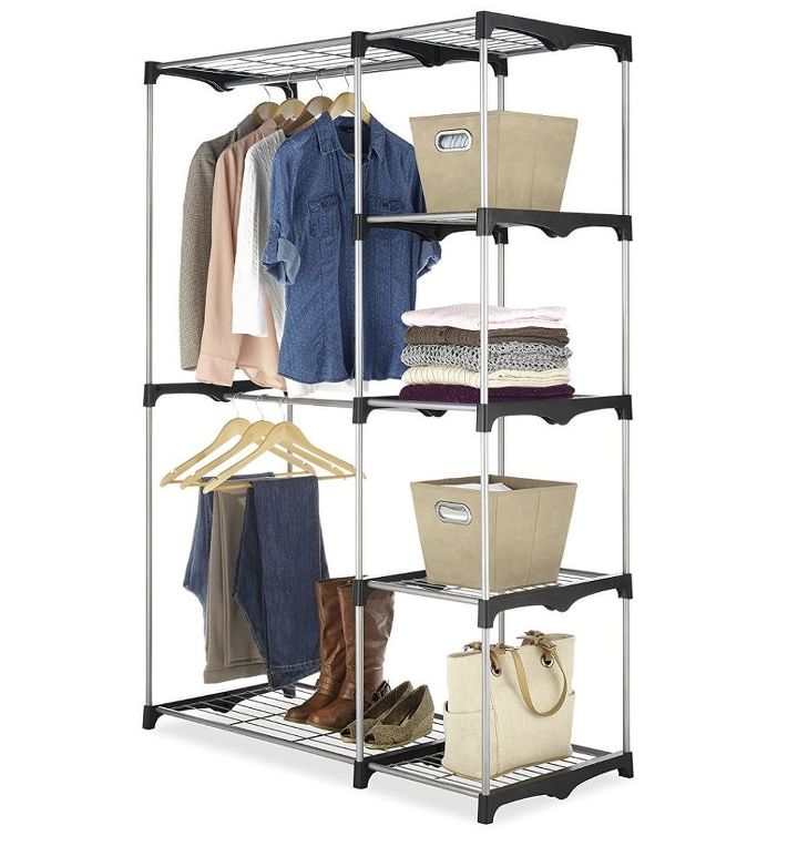 rose gold marble clothing rack on a budget