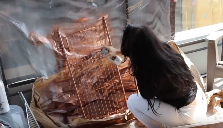 rose gold marble clothing rack on a budget