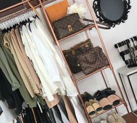 Rose gold garment discount rack