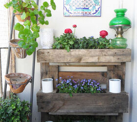 s 15 exquisite ways to show off your prized flowers, Line Your Balcony With A Pallet Wall