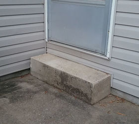 how do i extend my small concrete step to be longer and wider