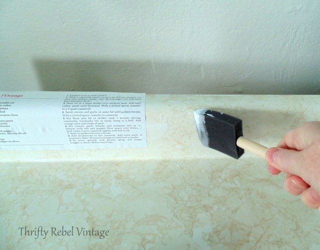 diy decoupaged kitchen counter recipe