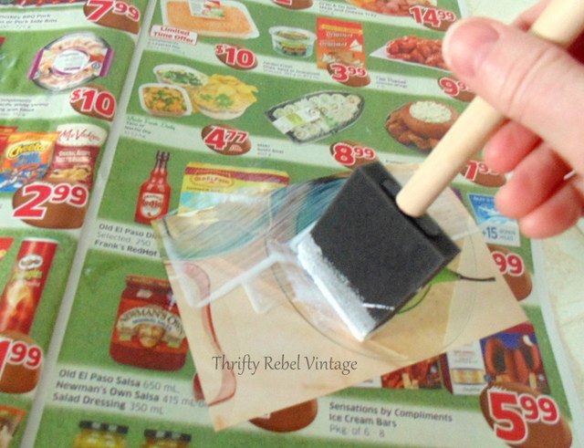 diy decoupaged kitchen counter recipe