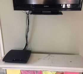 q i left the base of tv to put the dvr any ideas