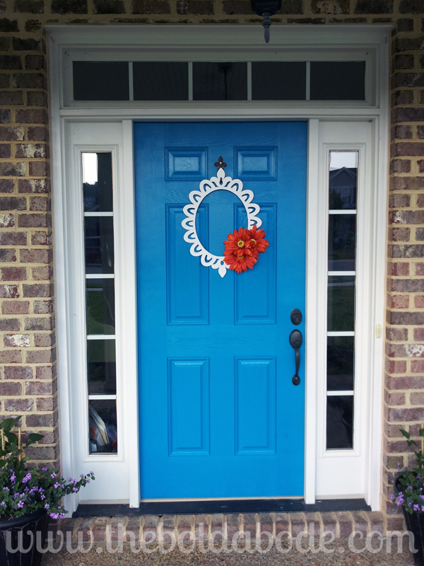 29 maneras de conseguir un toque de azul en tu casa, Me encanta el color y nada dice m s diversi n que una puerta de entrada azul brillante