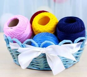 s 29 ways to get a splash of blue in your house, Weave A Sweet Blue Basket