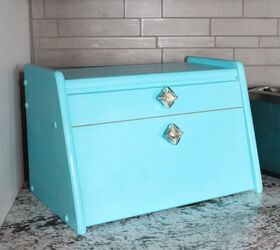 s 29 ways to get a splash of blue in your house, Flip A Boring Breadbox Into A Bright Stunner