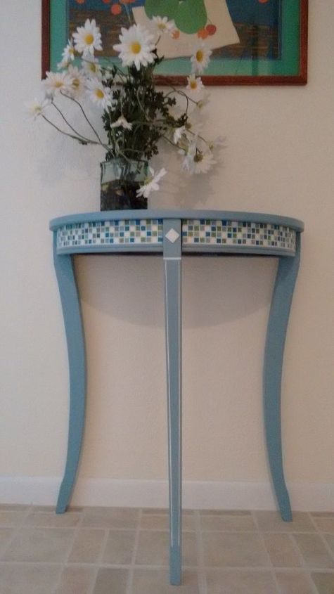 s 29 ways to get a splash of blue in your house, Have A Tiled Blue Corner Table
