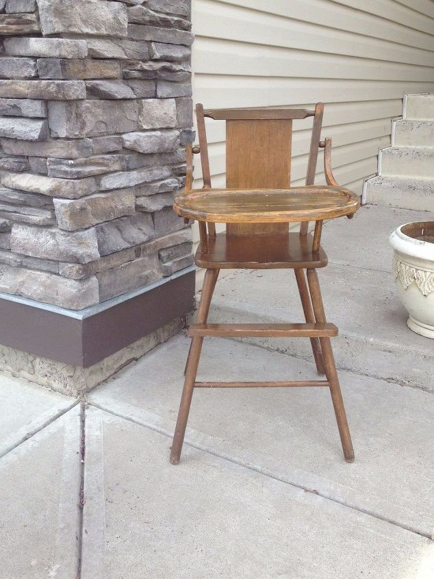 updated vintage high chair