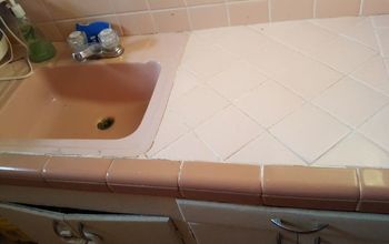 How do I remove tile from my bathroom walls and countertop?