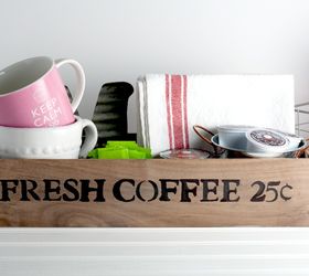 31 super cute easy diy ideas for your kitchen, Or This Vintage Coffee Station
