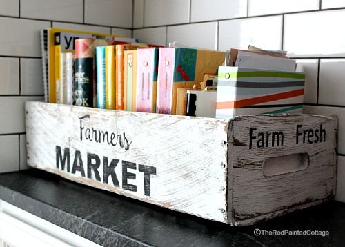 31 super cute easy diy ideas for your kitchen, This Chic Cookbook Box
