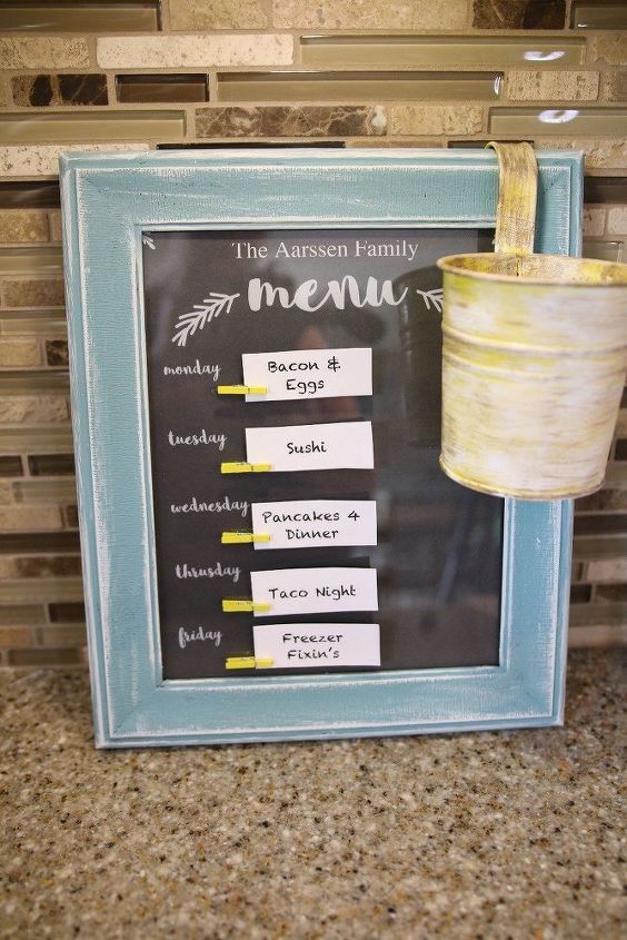 31 super cute easy diy ideas for your kitchen, This Easy Menu Planner