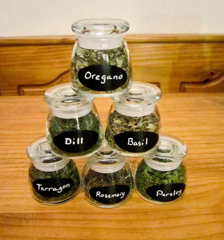 31 super cute easy diy ideas for your kitchen, These Lovely Herb Jars