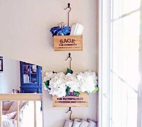 31 super cute easy diy ideas for your kitchen, This Decorative Storage Hanging