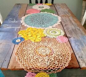 31 super cute easy diy ideas for your kitchen, This Doily Table Runner