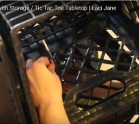 diy outdoor table with storage tabletop tic tac toe