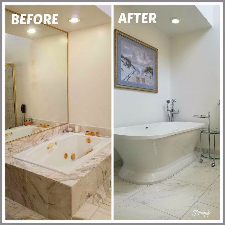 de bl a spa reforma do banheiro principal, Antes e depois do jacuzzi banheira