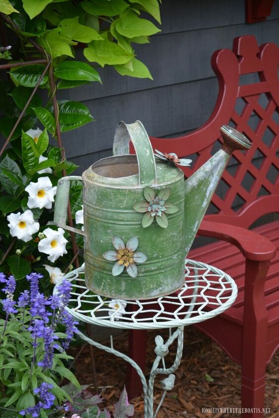 growing flowers and summer blooms around the potting shed