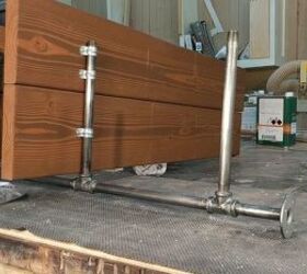 how to make industrial pipe shelves