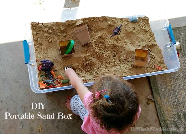 diy portable sand box