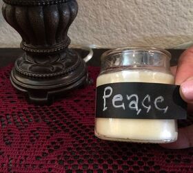 chalkboard label jar candle