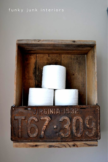 old license plates lying around check out these 28 snazzy decor ideas, Or Repurpose Old Wooden Crates As Organizers