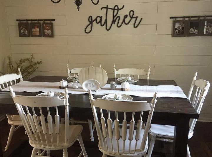 12 super affordable shiplap wall projects to beautify your home, Spend 60 On Shiplap In The Dining Room
