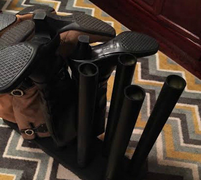 what do you do with leftover pvc pipes try these 27 clever uses, Store Your Pairs Of Winter Boots