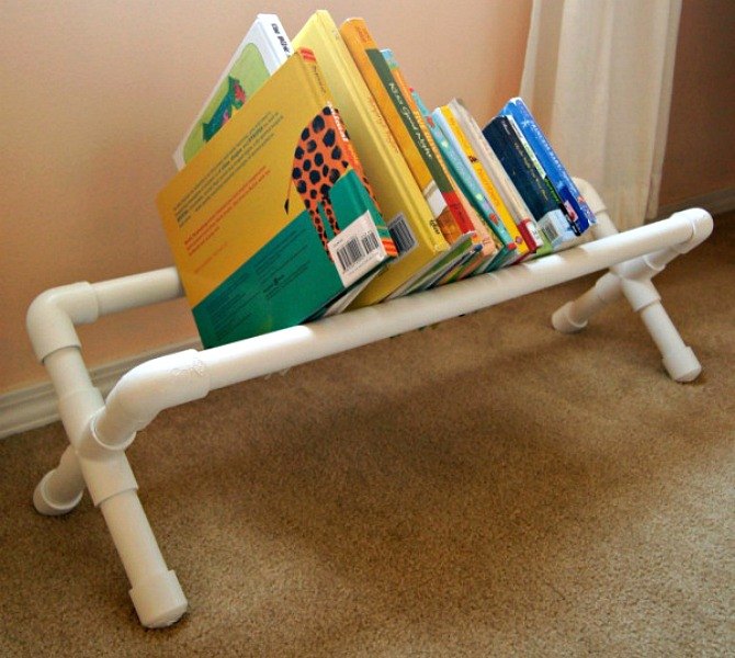 what do you do with leftover pvc pipes try these 27 clever uses, Make A Simple Book Stand For The Bedroom