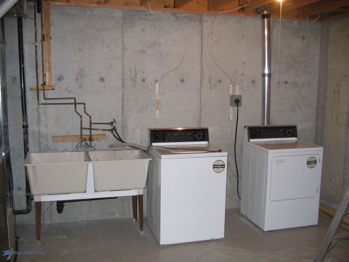 remodel a laundry room by adding a new countertop