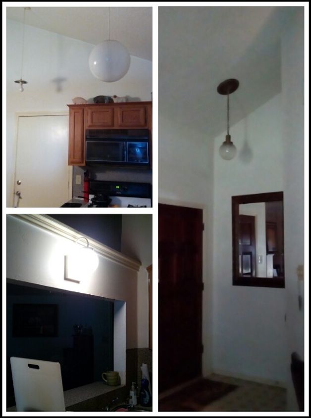 q replacing old kitchen light fixtures