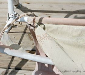 how to fix broken canvas on a porch swing