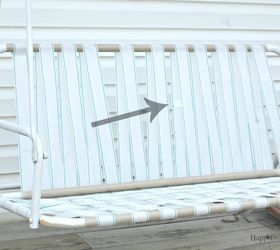 how to fix broken canvas on a porch swing