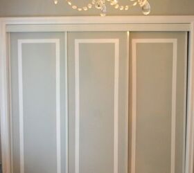 s 11 awesome projects to fake your way to the perfect home, Press Faux Trim To Your Closet Doors