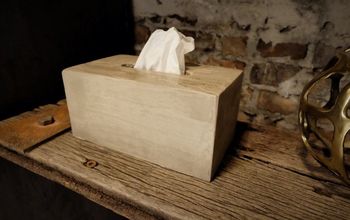  Capa para caixa de lenços de papel de concreto fácil