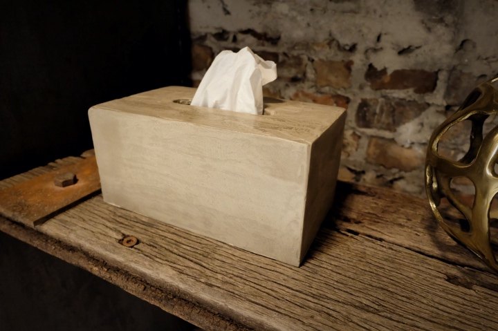 easy concrete tissue box cover
