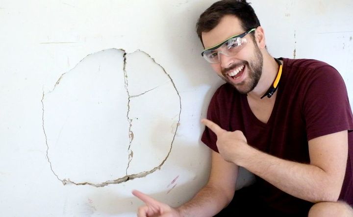 how to patch large drywall holes