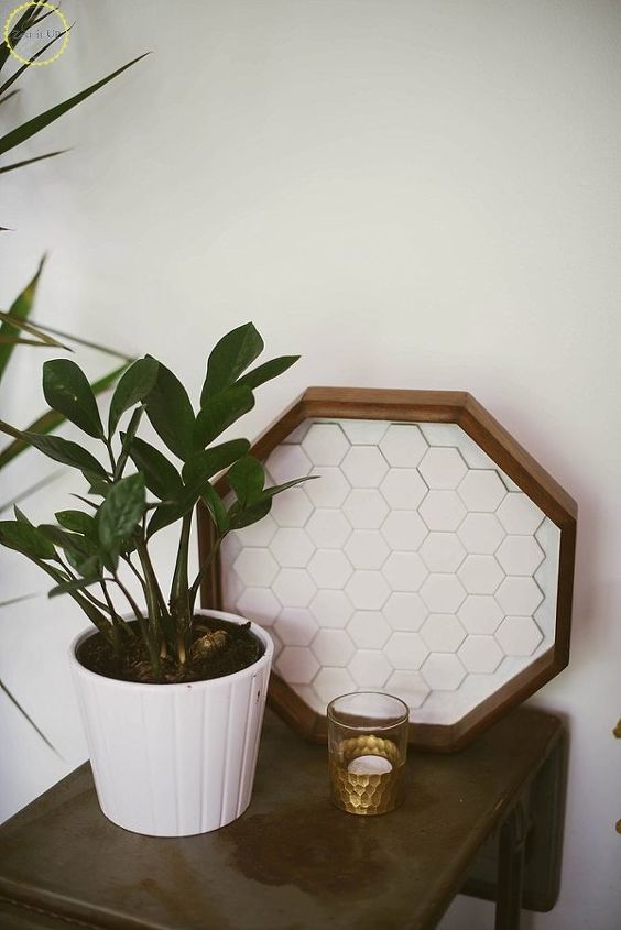honeycomb tile tray remodel